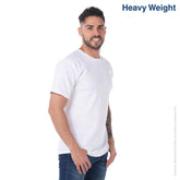 Custom Men's Heavy Weight Crew Neck Short Sleeve T Shirt